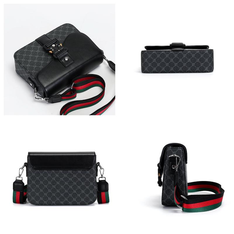 Modieuze Jacquard Patroon Heren Crossbody Tas High-End Casual Schoudertas voor Pendelen Zakelijk Waterdichte Dagelijkse Sling Bag