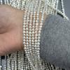 1String, White Natural Freshwater Pearls, Handmade Nugget Pearl Beads for Jewelry Making DIY Crafts (Beads 3-4mm, Length 36cm)