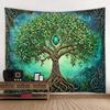 Bohemia Kawaii Tree Of Life Tapestry Wall Hanging - Hippie Aesthetic Home Decor Blanket Mandala For Room Decoration