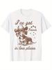 Funny Dachshund Cowboy Ive Got Friends In Low Places Retro Graphic Unisexs TShirt Cotton Super Soft Breathable Moisture