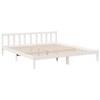 VidaXL Cadre de lit extra long sans matelas 180x220 cm bois massif pin, lit, meuble de chambre à coucher, lit en bois, lit 852453