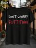 Dot Worry Futtitinni Disegnato a Mano e Scritta Rossa Con Uno Stile Giocoso Casuale Unisex Tutti Unisex Tutte le Magliette