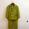 Suit for Boys Spring Casual Children School Uniform Outfits Handsome Kids Host Performance Costume 2-11 Years Boy Birthday Blazers Set
