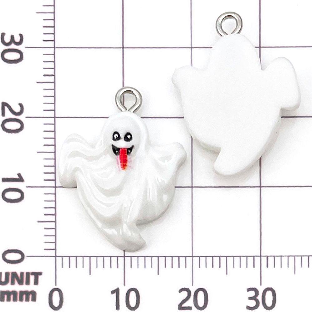 24 Styles Halloween Resin Pumpkin & Ghost Pendant Charms for DIY Jewelry