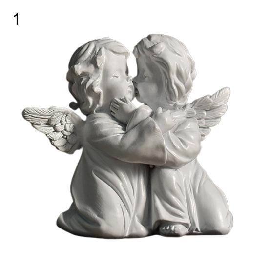 

Память о реалистичной милой фигуре ангела, стоящей на коленях, поцелуе, статуе ангела, статуе ангела 1