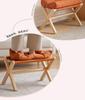 Foldable Footrest Stool - Versatile Living Room & Office Ottoman