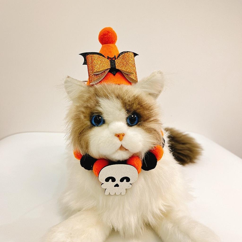 Halloween Pet Accessories, Funny Cartoon Dog Decorations, Necklaces, Cat Necklaces