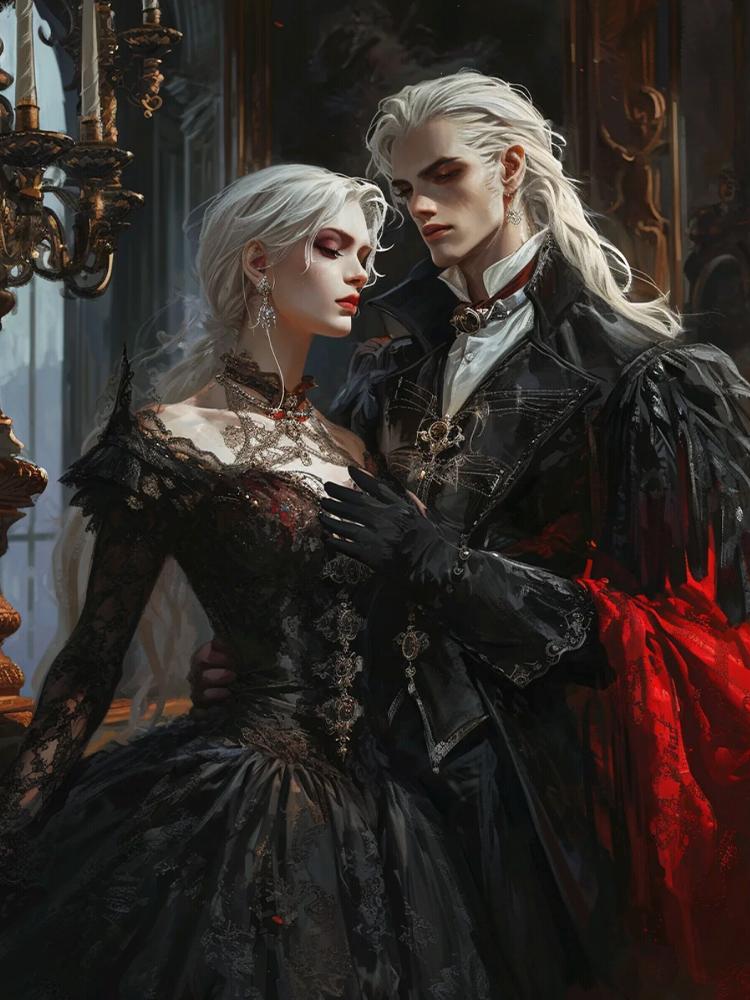 

Набор для вышивки «Ангел и дьявол» с темным узором для пары 5DDIY, алмазная живопись, вышивка, мозаика, украшение для дома Full Round 20x30CM