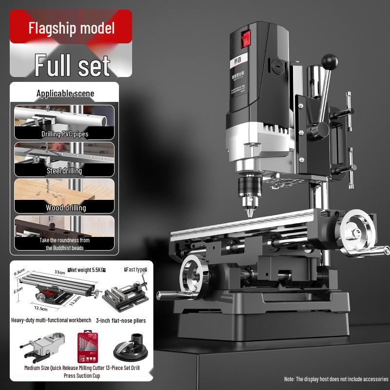 High-Power 220V Multi-Functional Bench Drill for Household and Industrial Use