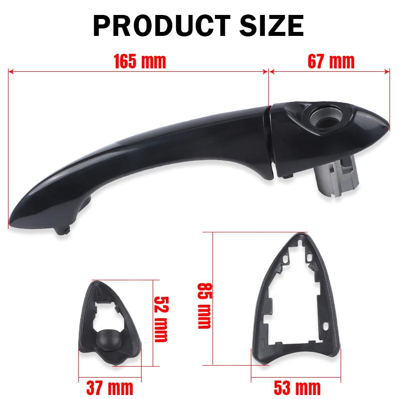 LHD RHD Front Exterior Door Handle For BMW X5 E53 2000 2001 2002 2003 2004 2005 2006 Outer Door Handle 51218243618 51218257738