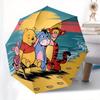 1 Auto Open Pooh Bear, Tigger Themed Colorful 8-rib Portable Umbrella for Men and Women, A Compact Commuting Companion Suitable for Daily Dr