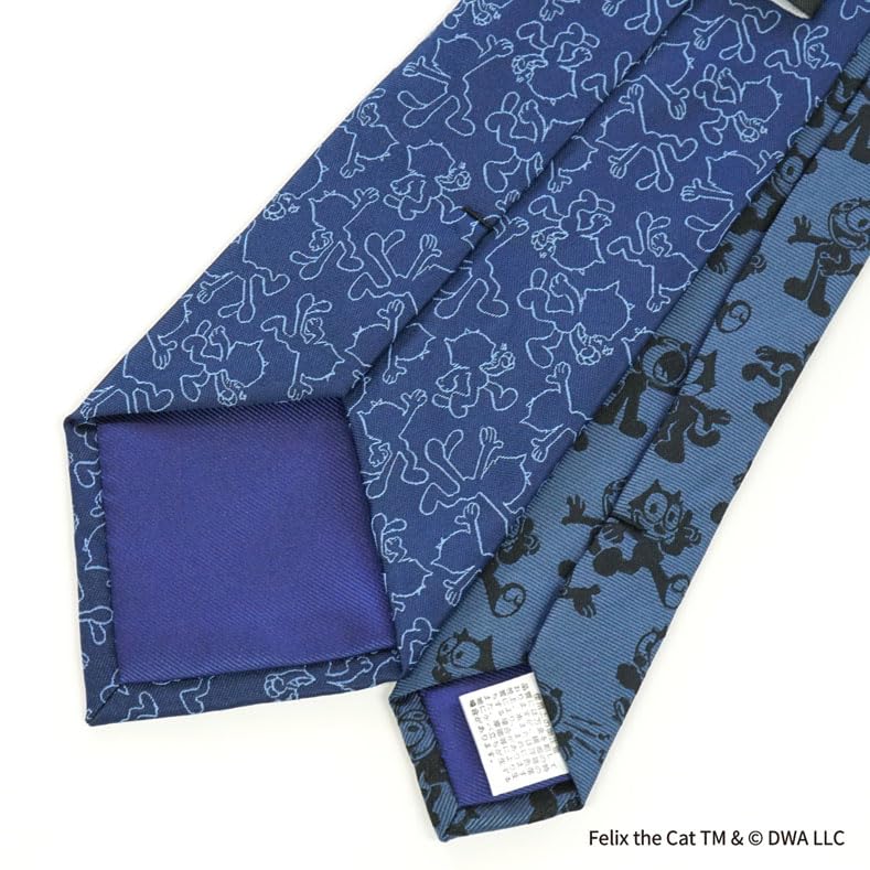 Felix the Cat Character Tie (One-Point Design) UNDW0862 Navy