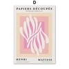 Nordic Abstract Wall Art Canvas  Pink Matisse Picasso Coral Bauhaus Design Poster for Living Room Decor Modern Home Decor Print