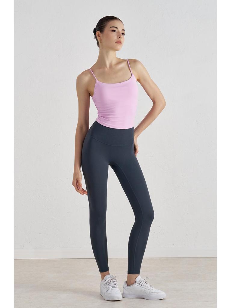 2025 Nude Feel Sports Bra: Shockproof Yoga Camisole for Spring/Summer Fitness