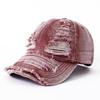 Personalized retro women's spring and autumn solid color hole washing board cap outdoor men's sunscreen sunshade baseball cap