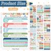 CHUNNIN 16Pcs Boho Reading Comprehension Poster Classroom Decoration Boho English Language Arts Bulletin Board Literature Genre Reading Corner Poster