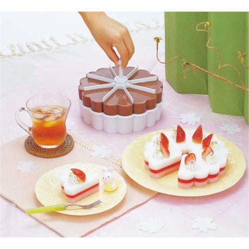 Ernest Cake Mold (with heart-shaped divider and spatula) for sushi, desserts, and jellies (My Parlor), a favorite brand of major restaurants. Model A-