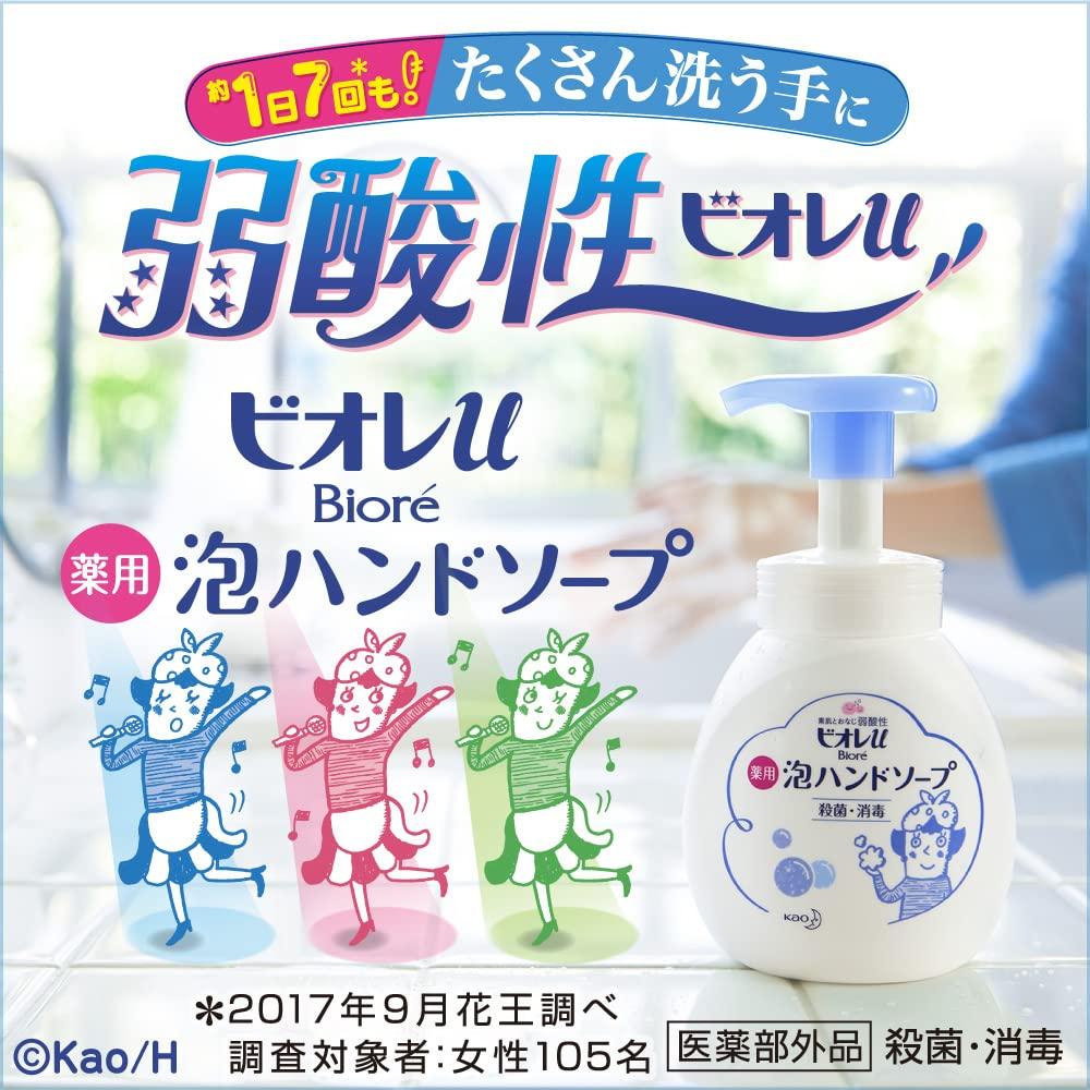 Biore u Foaming Hand Fruit Refill x Biore u Body Cleansing Sheets [Quasi-drug] Soap, Scent, (2 800ml) + (10 sheets)
