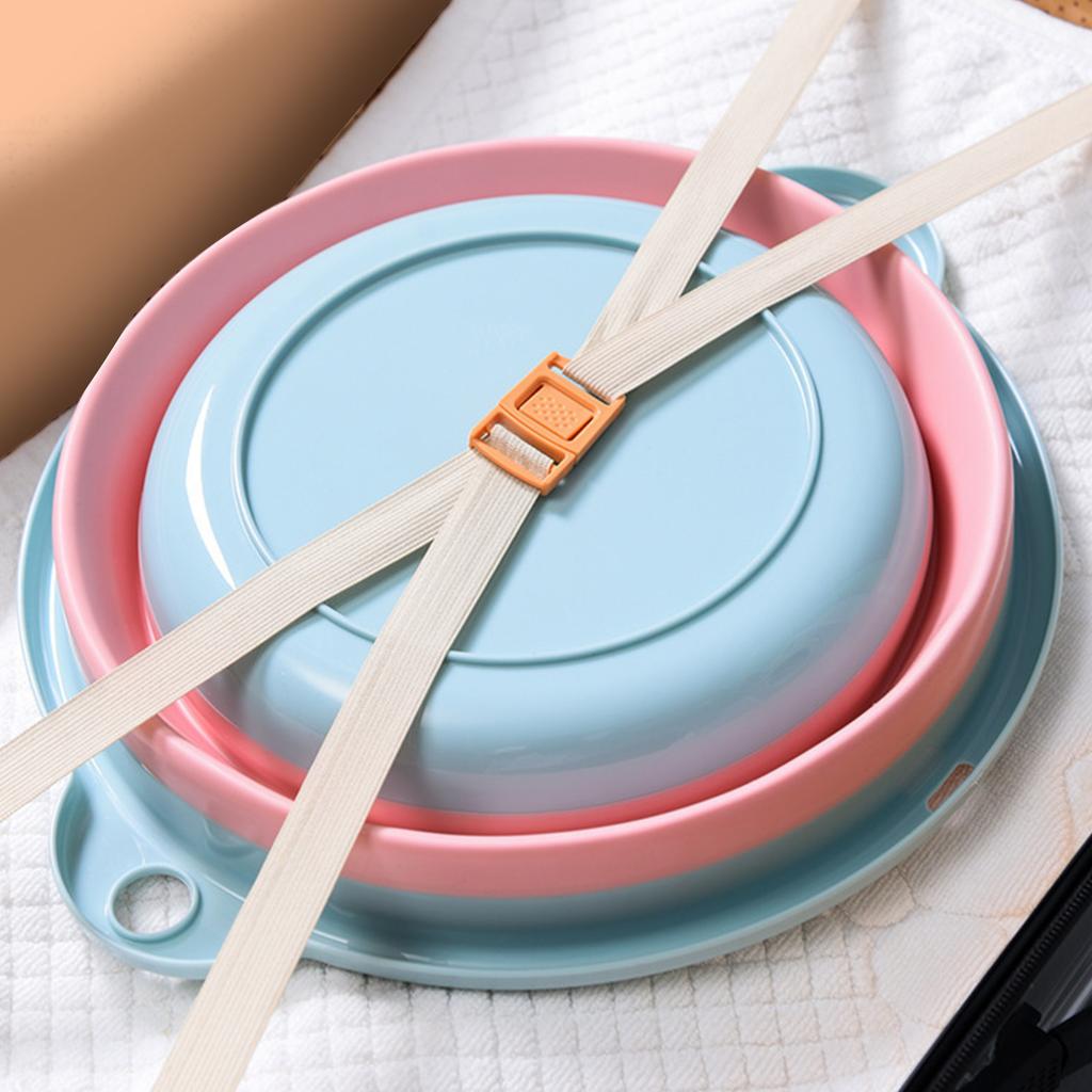Foldable Washbasin Portable Household Multifunctional Plastic Wash Dish Tub for Travel S Size