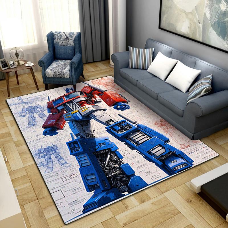 Gundam Washable Non-Slip Rug Carpet Larget Floor Mat Bedroom Home Decor For All-Season LXR103