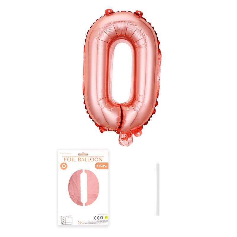 Independent Paper Card Packaging 16-Inch English Letter Aluminum Film Balloon Birthday Party Decoration Arrangement Aluminum Foil Balloon