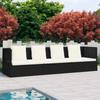 Day and Night - Day and Night Garden Sofa with Black Synthetic Rattan Cushions