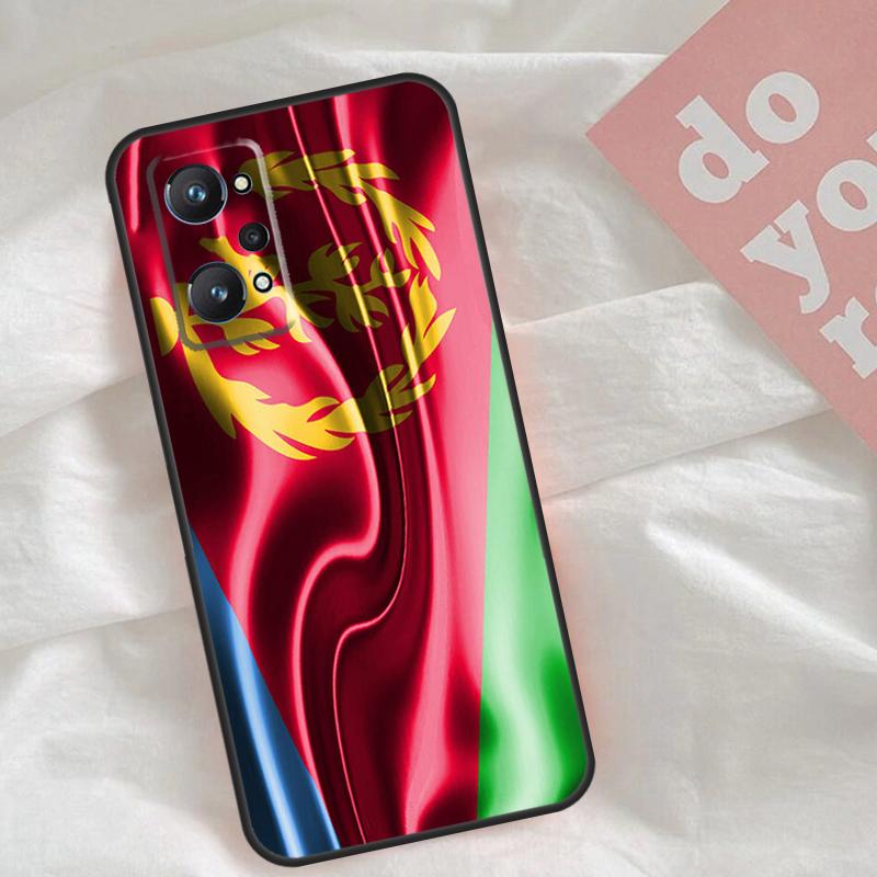 Eritrea Flag Case For Realme GT7 Pro GT6 C75 C65 C67 C61 C53 C55 C51 C35 C63 C71 15 11 12 13 14 Pro Plus