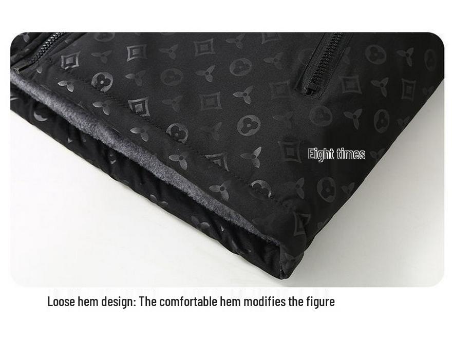 Europejska Modna Męska Kurtka Jacquard w Kratę ze Stójką - Koreański Styl Wiosenno-Jesienny Casualowy Top