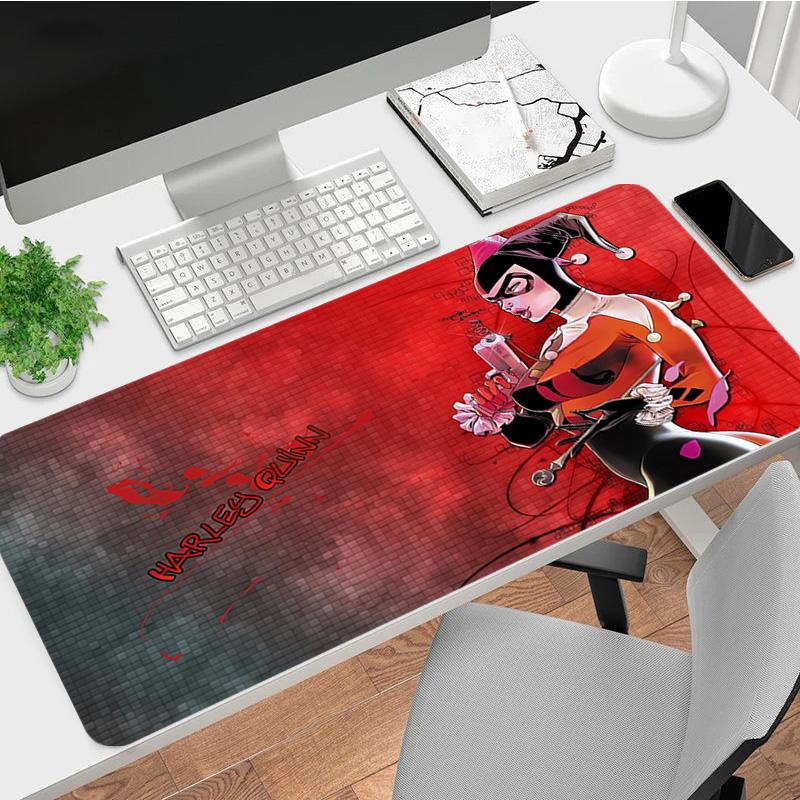 Harley Quinn Xl Gaming Mouse Pad Nonslip Rubber Base Stitched Edge Waterproof Desk Mat For Pc Laptop Gamer Office Computer Accessories C927342