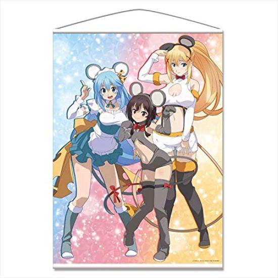 

Благословение Азу на этом Чудесном Легенда о Багрянце B1 Гобелен Мегумин Даркнесс Костюм Мыши Фильм Божий Мир! [Вода & & Вера.]