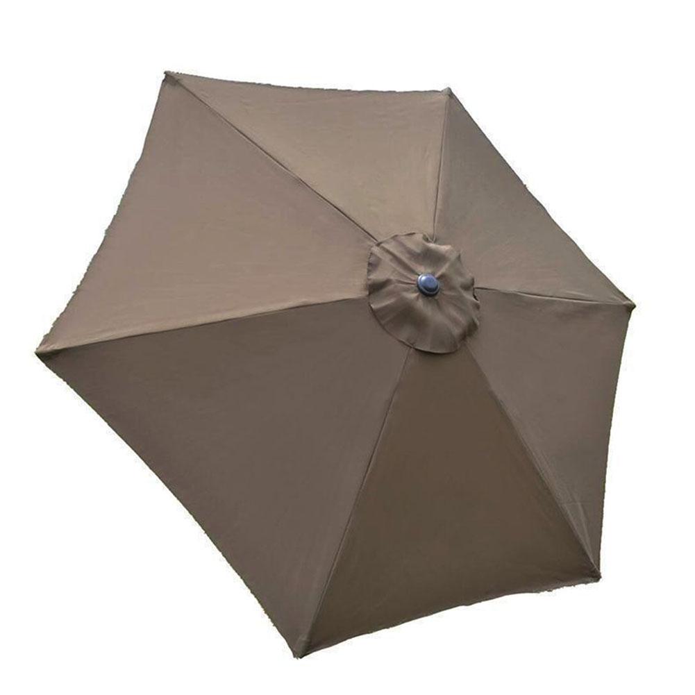 10 Ft 6 Ribs Patio Umbrella Replacement Canopy Waterproof Patio Umbrella Canopy Cover Multi-Function for Summer Beach