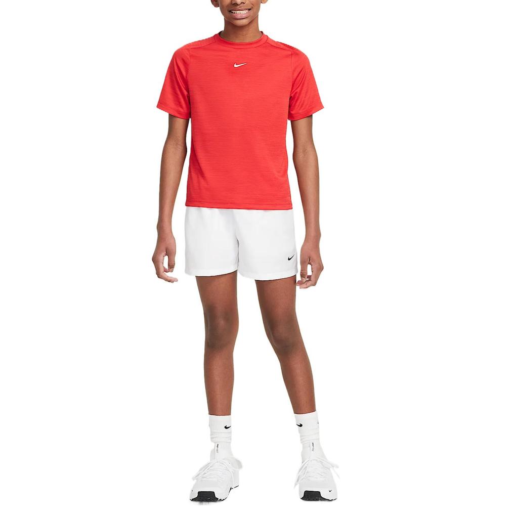 Nike Dri-Fit T-Shirt Comfortable Fashion Versatile Casual Short Sleeve Kids Tops University-Red White HJ3771-657