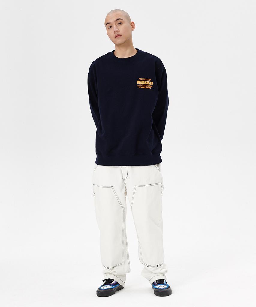 MAHAGRID International Sweatshirt Navy(Mg2Esmm452A)