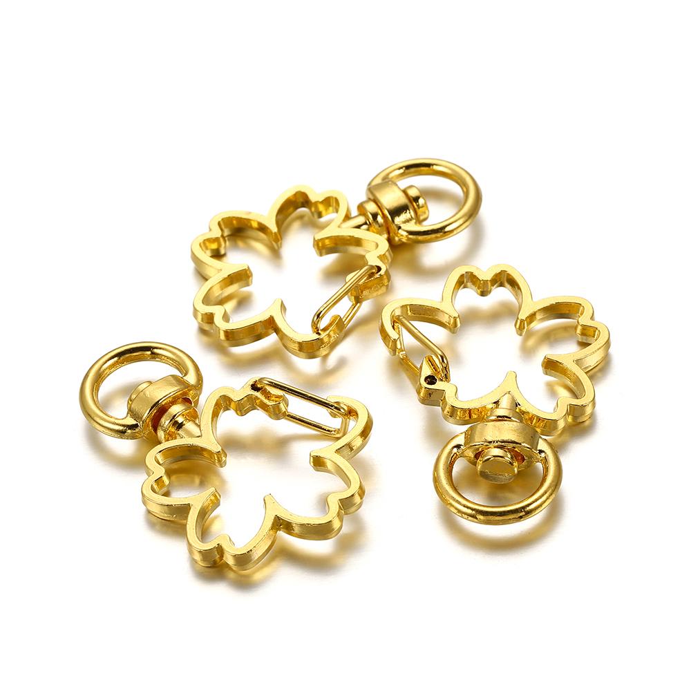 10pcs Cat Heart Snap Hook Trigger Clips Buckles for Keychain Lobster Lobster Clasp Hooks for Key Ring Clasp Jewelry Accessories