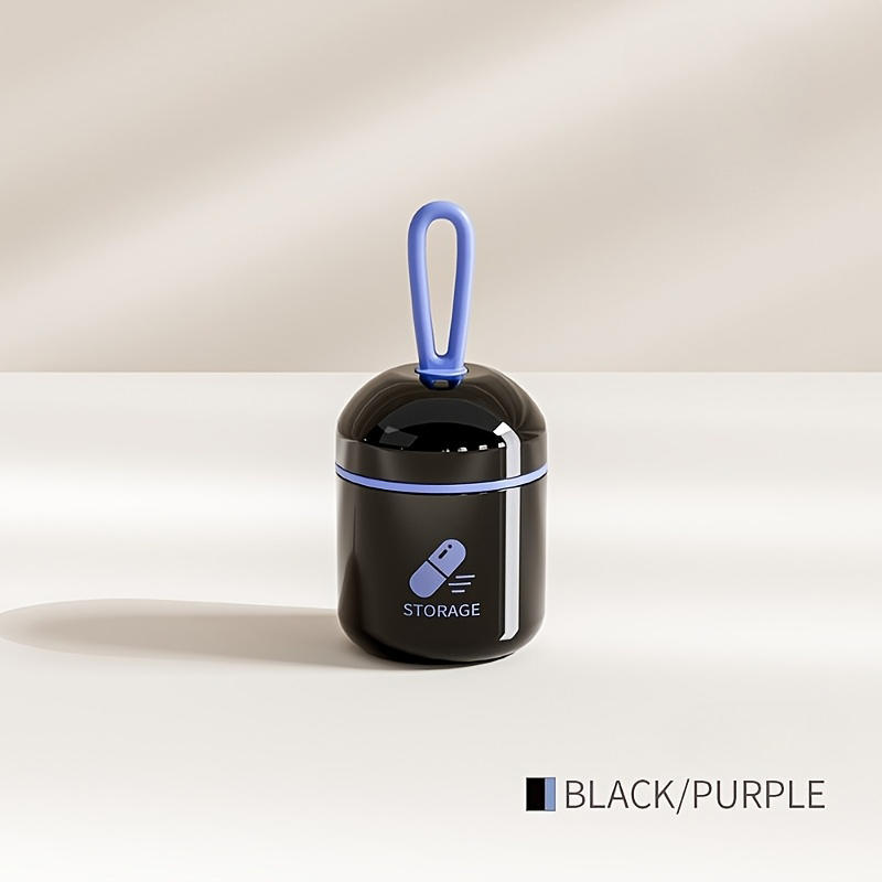 Portable Medicine Box Sealed Medicine Compartment Box Medicine Reminder Portable Medicine Storage Case