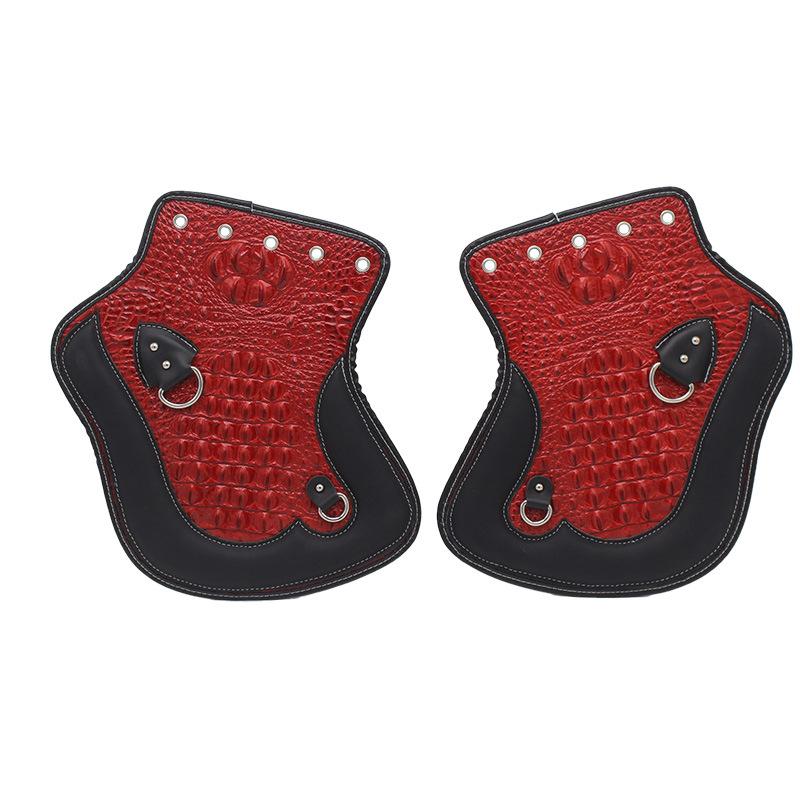 Motorbike Exhaust Heat Shield Cover Lightweight Portable Motorcycle Anti-Scald Guard Protector Heat-resistant Durable Universal красный