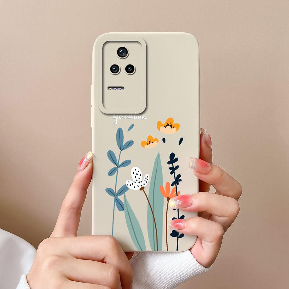 Cute Case For Poco F4 GT Global Version Soft Smooth Liquid Silicone Full Coverage Anti Choc Phone Bumper For Xiaomi Poco F4GT