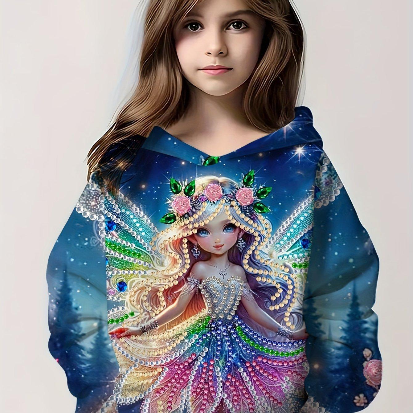 

Дитячий одяг Толстовка для дівчинки з довгим рукавом 3D-принт з мультфільмом Дитячий весняно-осінній одяг Повсякденний милий милий дитячий одяг для дівчаток Топи 160