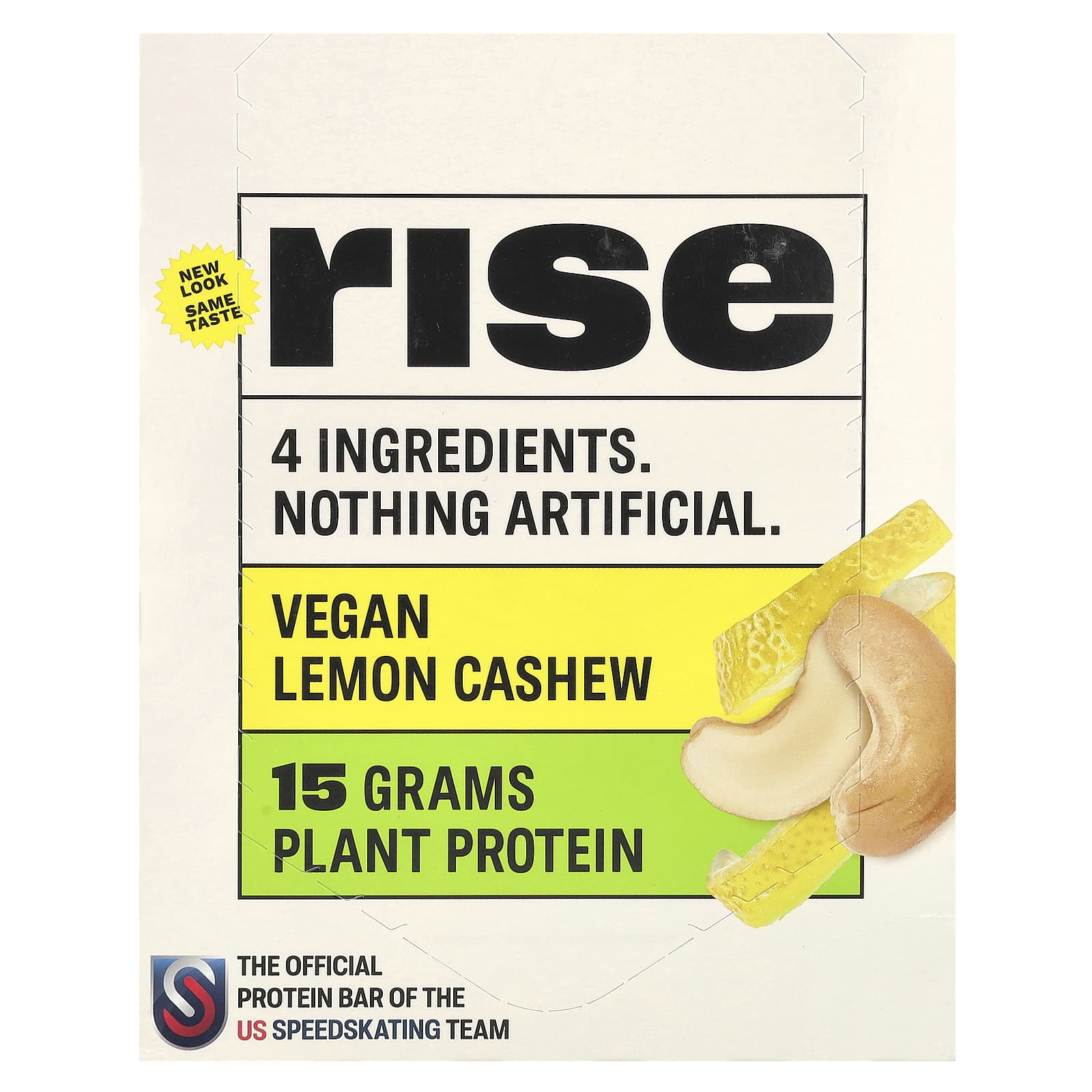 

Rise Bar, Protein Bar, Lemon Cashew, 12 bars, 60g (2.1oz) each