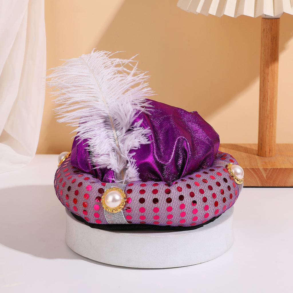 Aladdin Hat, Prince Hat, Indian Hat, Internet Famous Style, Funny Holiday Dance Performance Design