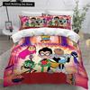 Teen Titans Go Povlečení Jednolůžko Twin Full Queen King Velikost Anime Sada Povlečení Aldult Dětský Pokoj Povlaky na Peřinu Sada 3D Tisk 014