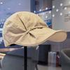 Strap design forward hat for women, spring and summer versatile baseball cap, face-slimming newsboy cap