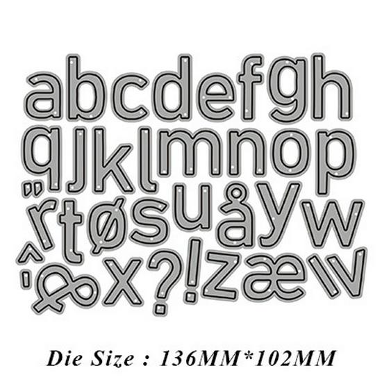 9-Style Metal Carbon Steel Letter & Number Knife Mold for DIY Cutting