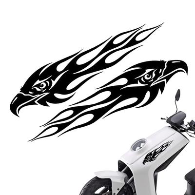 Patonde Adler Motorradaufkleber, Motorrad Adler Aufkleber - 2 Motorradaufkleber - Flammenadler
