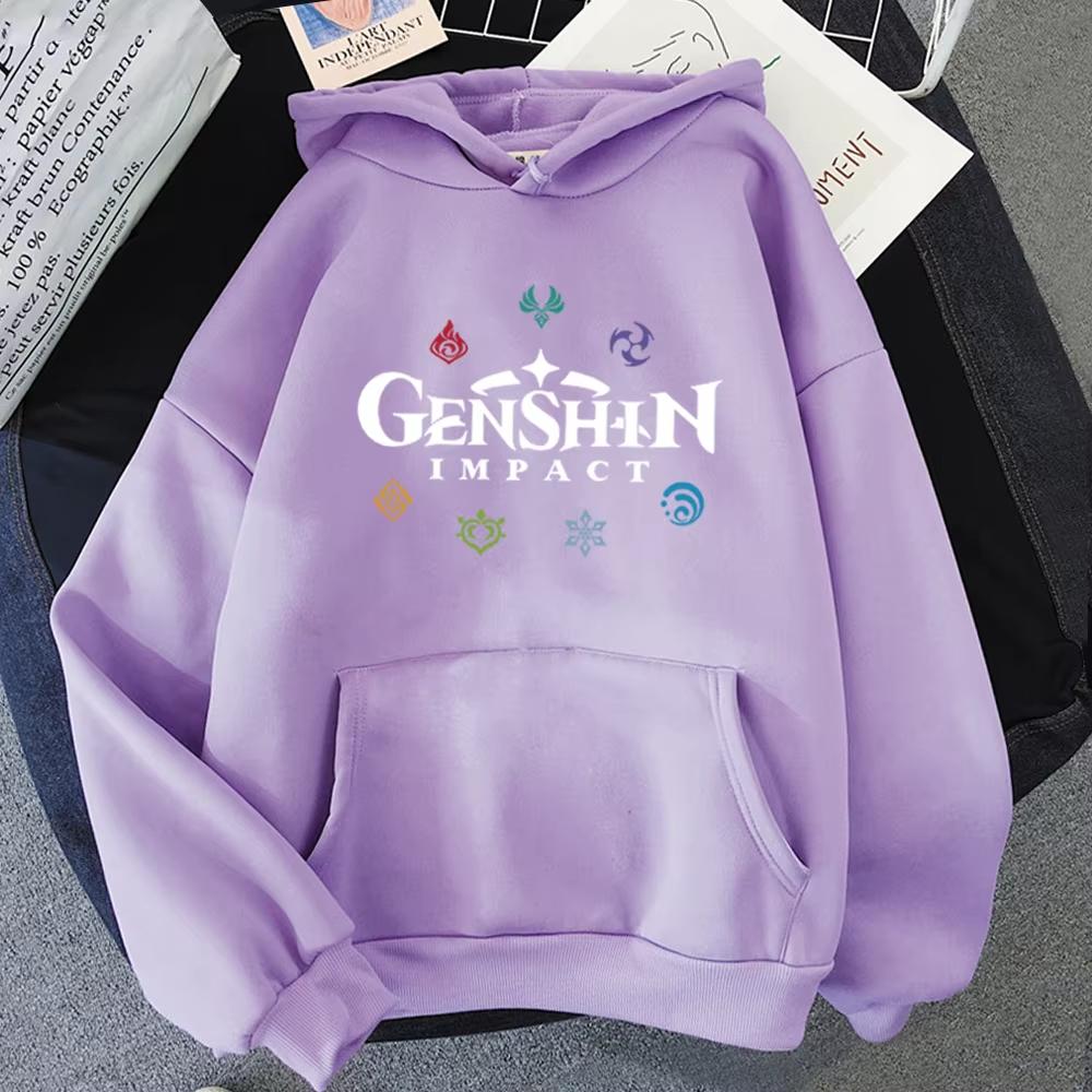 Genshin Impact Hoodies 2025 Spring Women Korea Female Hoody Graphic Streetwear Ulzzang Unisex Sweatshirt Men Harajuku Jacket