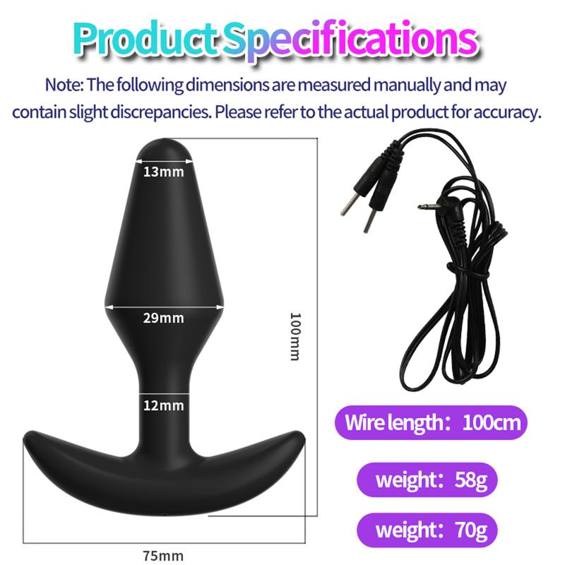 Electric Shock Anal Plug Masturbator Silicone ButtPlug Stimulation Pussy Prostate Massager Anus Dilation Bdsm Men Sex Toys Adult