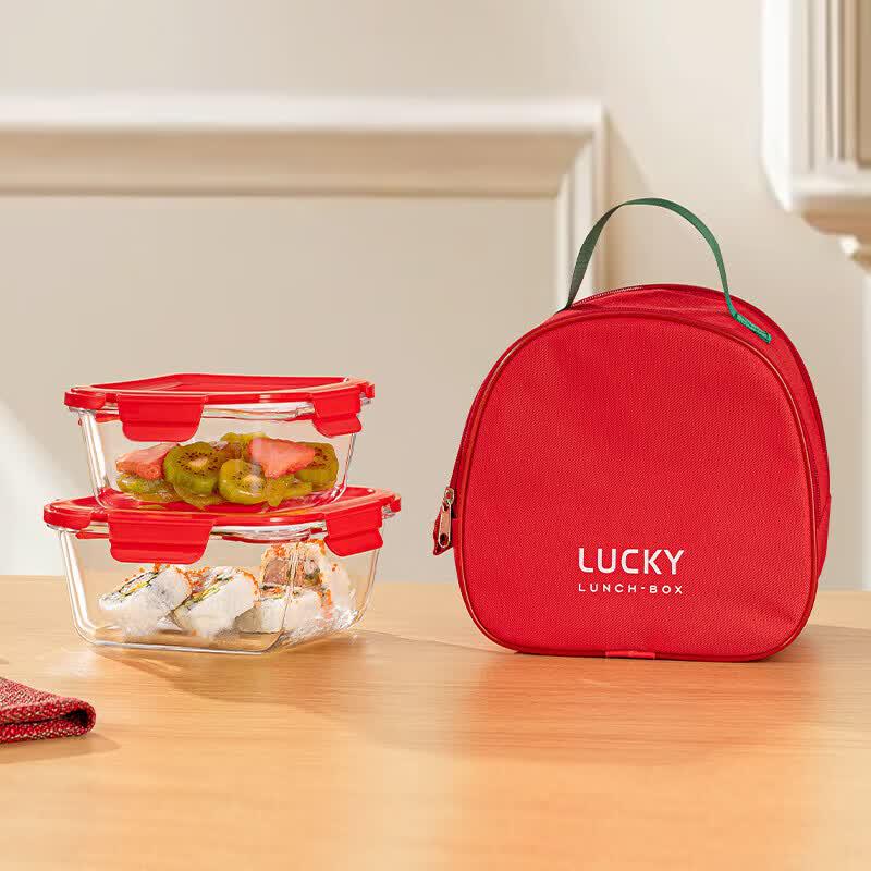 YiLiWu Insulated Glass Food Container Set