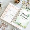 2026 A5 Monthly Planner,Green Butterfly Floral Cover,Academic Agenda with Notes&To Do List,Perfect for Time Management,Good Gift