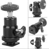 Mini Ball Head 360 Degree Panoramic Tripod Ball Head Aluminum Camera Mount Ball Head with Hot Shoe