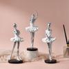 Nordic Style Ballet Girl Resin Ornament - Girly Room Decor & Birthday Gift
